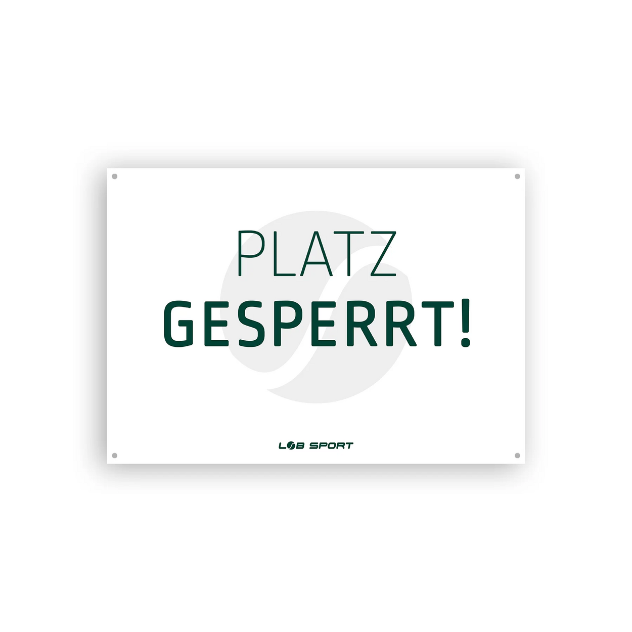 !!! Platzsperre !!!